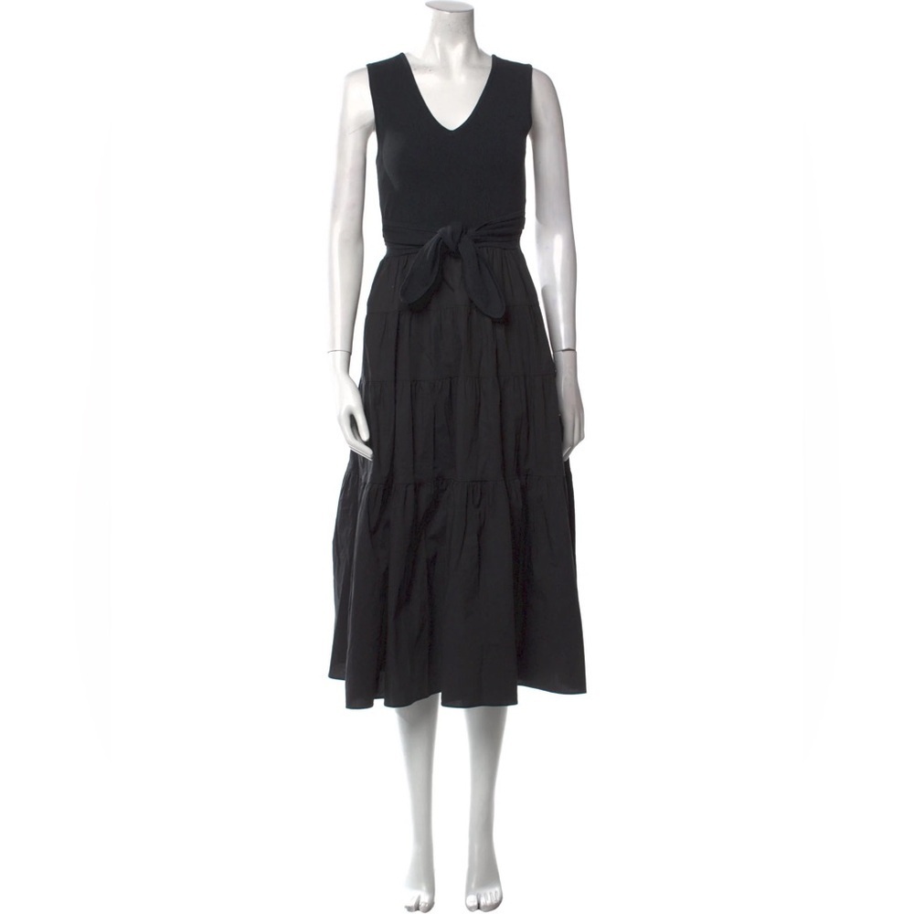 Jason Wu Black Tiered Dress - Picture 4 of 7